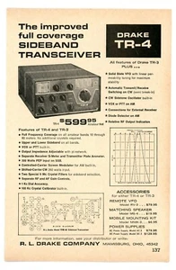 TRANSCEPTOR DE BANDA LATERAL DRAKE TR-4 revista radioaficionados QST (3/67) - Imagen 1 de 1