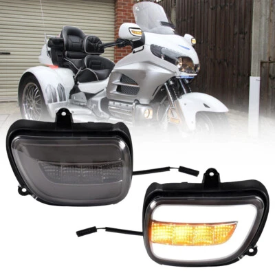 Espejos retrovisores laterales con luz de señal de giro para Honda GoldWing GL1800 2001-2017 Foto 1 de 4