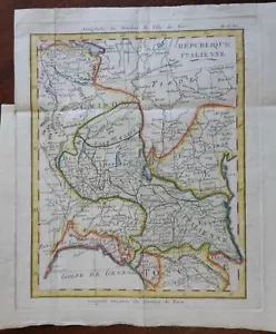 Italien Norditalien Venedig Genua Mailand 1780 gestochene Regionalkarte - Bild 1 von 4