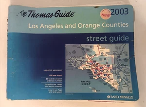 THOMAS GUIDE 2003 LOS ANGELES AND ORANGE COUNTIES: STREET By Thomas Brothers - Picture 1 of 8
