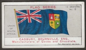 CADBURY-FLAG SERIES 1912 (SINGLE CARD)-#08- UNION OF SOUTH AFRICA - Picture 1 of 2