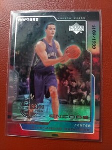 1999-00 Upper Deck Encore Basketball Card #106 Aleksandar Radojevic Rookie /1999
