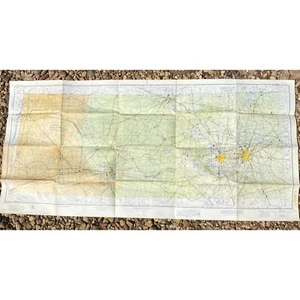 Mapa gráfico aeronáutico seccional Dallas 1961 de colección Departamento de Com de Estados Unidos 48,5" x 23" - Imagen 1 de 11