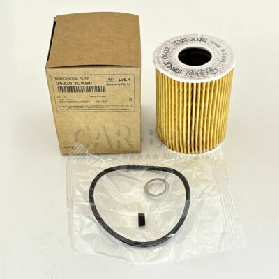 1x Filtro de aceite para 2014-2023 Genesis G80 Hyundai Kia Sedona 3,3 L 3,8 L 263203CKB0 Foto 1 de 4