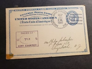 Cubierta del Ejército APO 803 TRINIDAD 1941 Censurada Segunda Guerra Mundial - Imagen 1 de 2