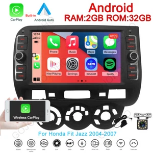 Android 13 For Honda Fit Jazz 2004-2007 Car Radio Stereo Carplay GPS Navi Player - Picture 1 of 21