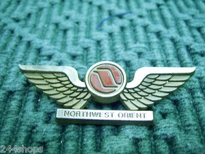 NORTHWEST AIRLINES - VINTAGE KIDDIE WINGS - Old Logo - Picture 1 of 2