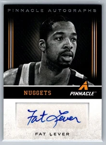 2013-14 Panini Pinnacle - Autographs Fat Lever #73 (AU) - NM *TEXCARDS* - Picture 1 of 2