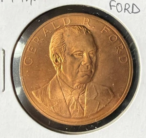 GERALD R. FORD INAUGURATED AUGUST 9, 1974 PRESIDENT BRONZE MEDAL - Picture 1 of 4