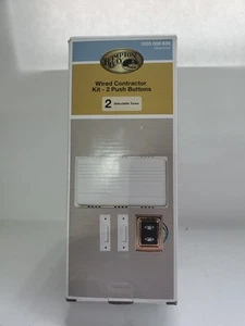 Wired Contractor Doorbell Chime Kit -/ Illuminated Push Bottom NOB - Picture 1 of 2