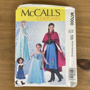 Frozen Costume pattern 7000 / 381  size Child 3 4 5 6 7 8 10 12 14 UNCUT - Picture 1 of 7
