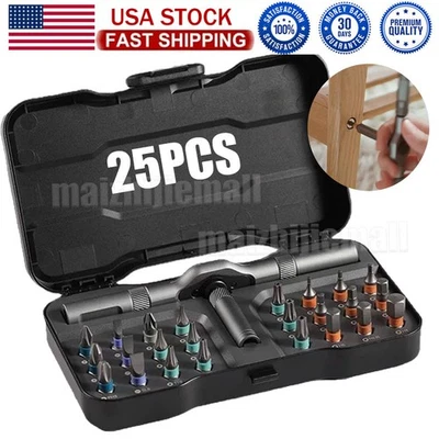 24 in 1 Magnetic Mini Screwdriver Head Set DIY Tool Kit PC Phone Watch Repair - Image 1 of 4