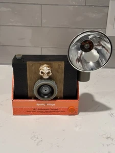 Spooky Village Animated Camera Halloween Toy Faux Grim Reaper Polaroid - Picture 1 of 2