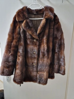 echte Pelzjacke Nerz Jacke Damen Nerzjacke Pelzjacke Echtpelz Gr. 40 / 42 - Bild 1 von 4