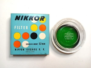 Filtro de montaje atornillable NIKKOR 52 mm X1 verde - Imagen 1 de 5
