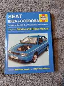 Haynes Seat Ibiza Cordoba  Book Car Manual Service Repair 1993-1999 L-V Petrol/D - Picture 1 of 7