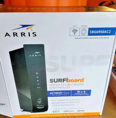 ARRIS Surfboard SBG6950AC2 Cable Modem & Wi-fi Router - Image 1 of 4