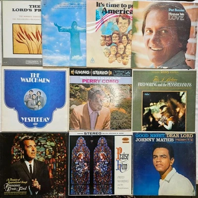 Vintage 13 LP Lot #AIT: Popular Christian Sacred Gospel Hymns VG or Better Vinyl - Image 1 of 4