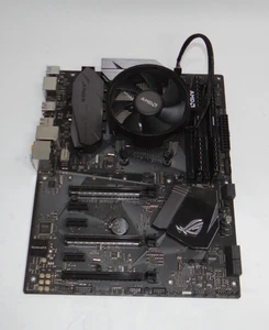 Asus ROG Strix B350-F Gaming Motherboard, AMD Ryzen 5 1600 3.7GHz CPU 16GB - Picture 1 of 8