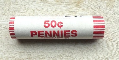 ( 1 roll )  2025 P Lincoln Penny Shield Cents BU Roll  - Image 1 of 4