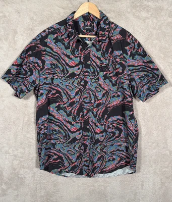 GOTCHA Waves Woven Button-Down Shirt Mens Large - Image 1 of 4