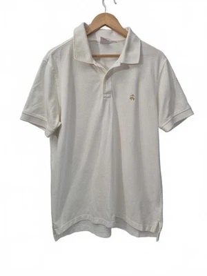 Polo Brooks Brothers Performance Para Hombres Crema Blanco Polo Manga Corta Pi Foto 1 de 4