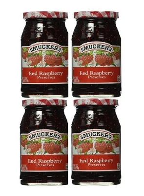 Smucker's Red Raspberry Preserves 4 Pack - Image 1 of 2
