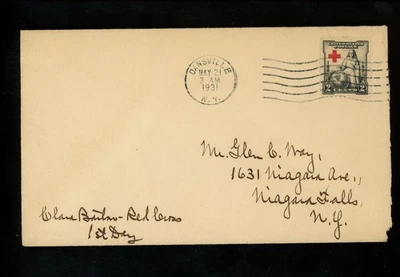 US FDC #702 May NIM 1931 Dansville NY Red Cross - Image 1 of 2