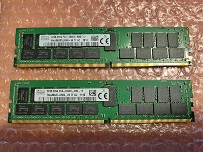  32GB SK Hynix HMA84GR7JJR4N-VK Dell SNPTN78YC/32G DDR4-2666 ECC RDIMM - Image 1 of 2