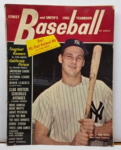 1963 Street & Smith’s Baseball Yearbook – Tom Tresh Cover – Statistiken & Dienstpläne - Bild 1 von 10