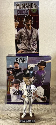 Colorado Rockies Ryan McMahon 7” Bobblehead Coors Field Giveaway 7/31/2022 NIB Cover