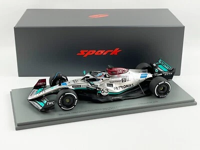 Mercedes F1 W13 #63 George Russell Belgium 2022 Special Livery 1:18 Spark 18S771 - Image 1 of 4