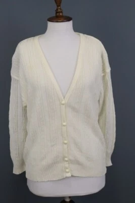 Wolford Beige Button Down Long Sleeve Cardigan Sweater Size 14 / 42 - Image 1 of 4