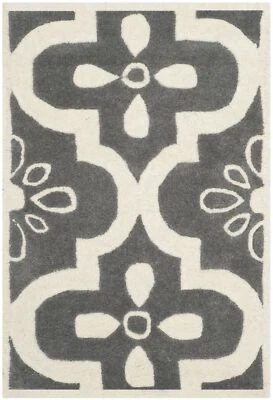 Safavieh Chatham DARK GREY / IVORY 2' X 3' Area Rug - CHT751D-2 - Image 1 of 2