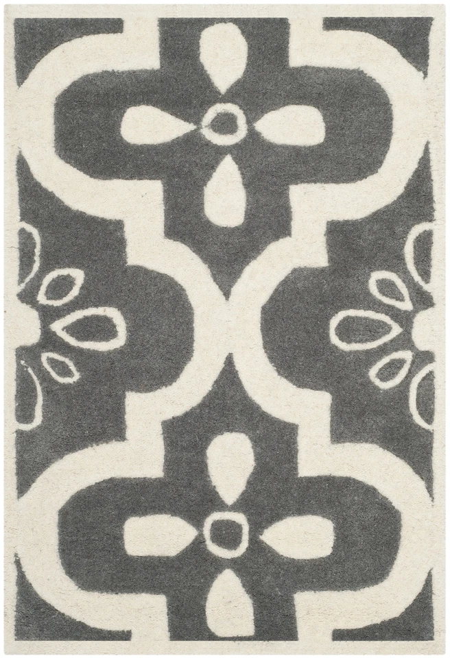 Safavieh Chatham DARK GREY / IVORY 2' X 3' Area Rug - CHT751D-2 - Image 1 of 2