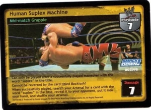 WWE: Human Suplex Machine [Played] card type Mid-match Manuever Raw Deal Wrestli - Picture 1 of 1
