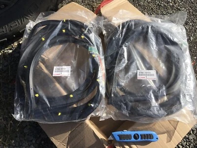 Kit de sello de goma para puerta delantera derecha y izquierda genuino Toyota Land Cruiser OEM Foto 1 de 2