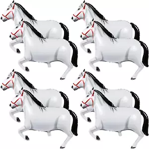 8 Pieces 41 Inch Large Horse Balloon Horse-Shaped Balloons Horse Foil Aluminum B - Picture 1 of 12