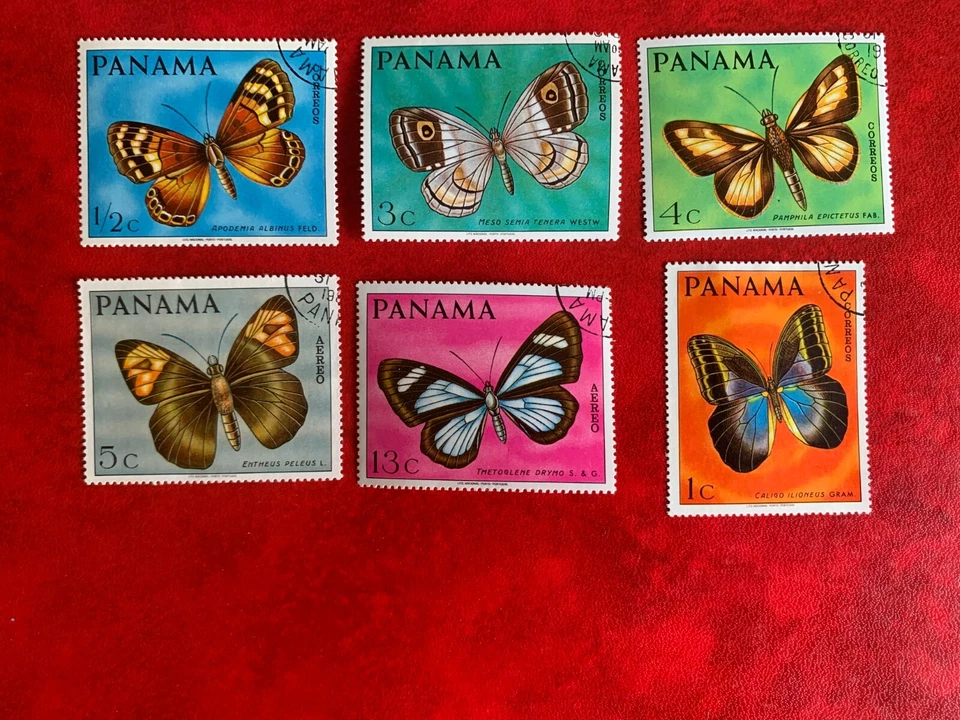 PANAMA 1968 USED BUTTERFLIES - Image 1 of 1