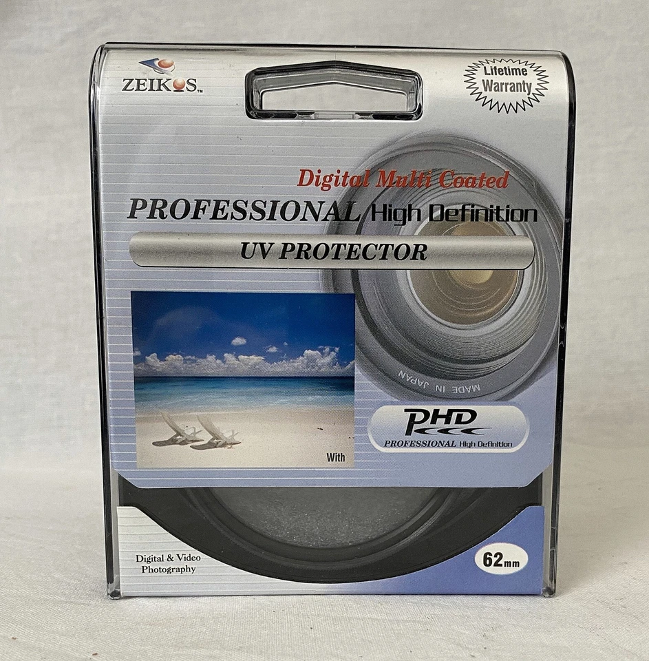 ZEIKOS Digital Multi-Coated PROFESSIONAL HD UV PROTECTOR 62mm - Image 1 of 2