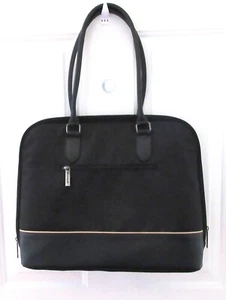 Microsoft Laptop Carry Bag Black Double Handle Tote Briefcase - Afbeelding 1 van 11
