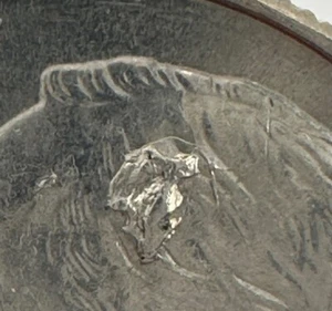 Shattered die 2014 P Dime high grade metal splattered on both sides interesting - Picture 1 of 24