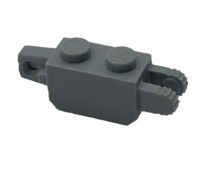 Lego 30386 hellbläulich grau Scharnier Stein 1 x 2 Verriegelung vertikale Enden 9 Zähne - Bild 1 von 6