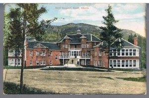 CANADA G&W FEAR POSTCARD BRETT HOSPITAL BANFF ALBERTA C1913 - Foto 1 di 2