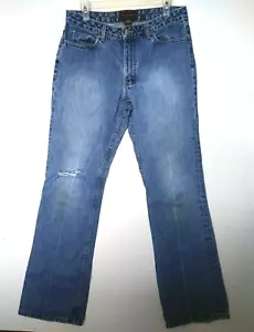 Banana Republic blaue Damenjeans Größe 10 mittlerer Bund abgenutzt 32 x 32 Bootcut gebraucht, in einwandfreiem Zustand - Bild 1 von 8