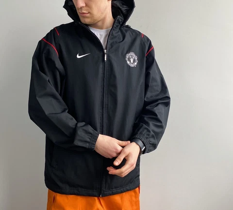 Vintage Nike Manchester United Training Men’s Jacket Size M Black Cover