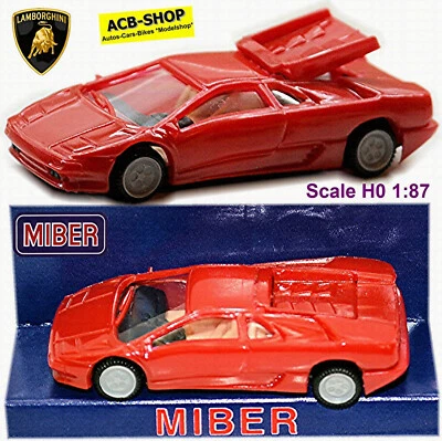 Lamborghini diablo Coupè 1993-99 Rosso 1:87 Miber - Immagine 1 di 4