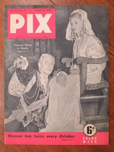 Pix magazine Australia June 19 1948 - Laurence Olivier cover, Pyroc - Picture 1 of 5