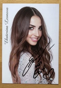 Ekaterina Leonova AK Let’s Dance Autogrammkarte original handsigniert - Bild 1 von 2