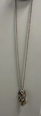 Collar Anthropologie Vintage Estilo Boho Declaración Borla Cristal Dorado Foto 1 de 4